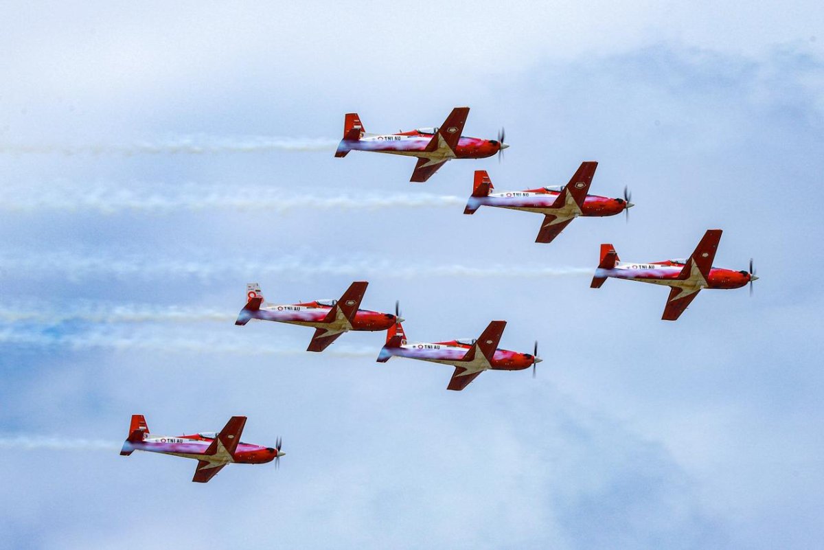 Jupiter Aerobig Team Jalani Latihan Perdana Jelang Tampil di HUT ke 65 RBAF