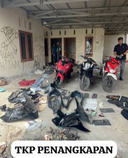 Bobol Toko dan Gasak Tiga Motor Operasional, Enam Pelaku Curat Dibabat Jatanras Polda Sumsel. 